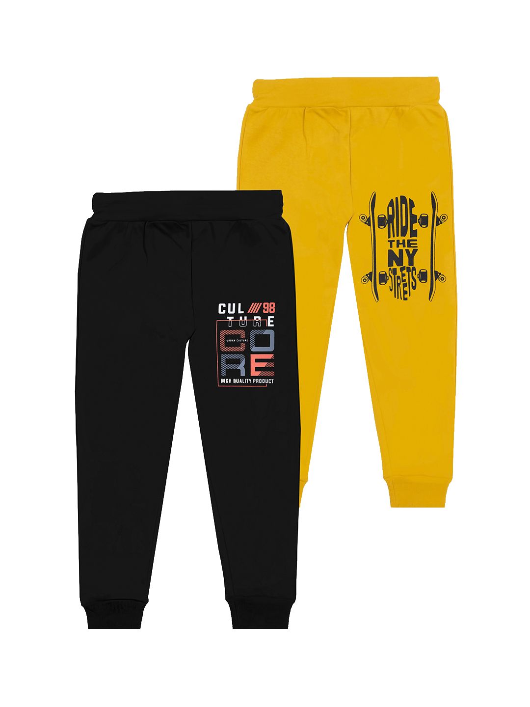 BAESD Boys Pack Of 2 Printed Mid Rise Joggers-picture-48