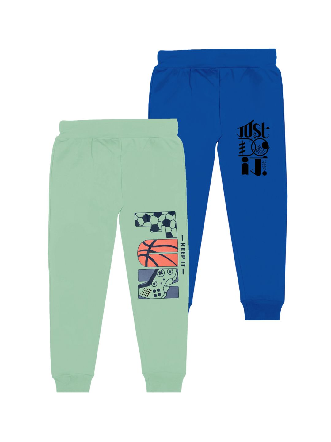 BAESD Boys Pack Of 2 Graphic Printed Cotton Mid Rise Joggers-picture-50