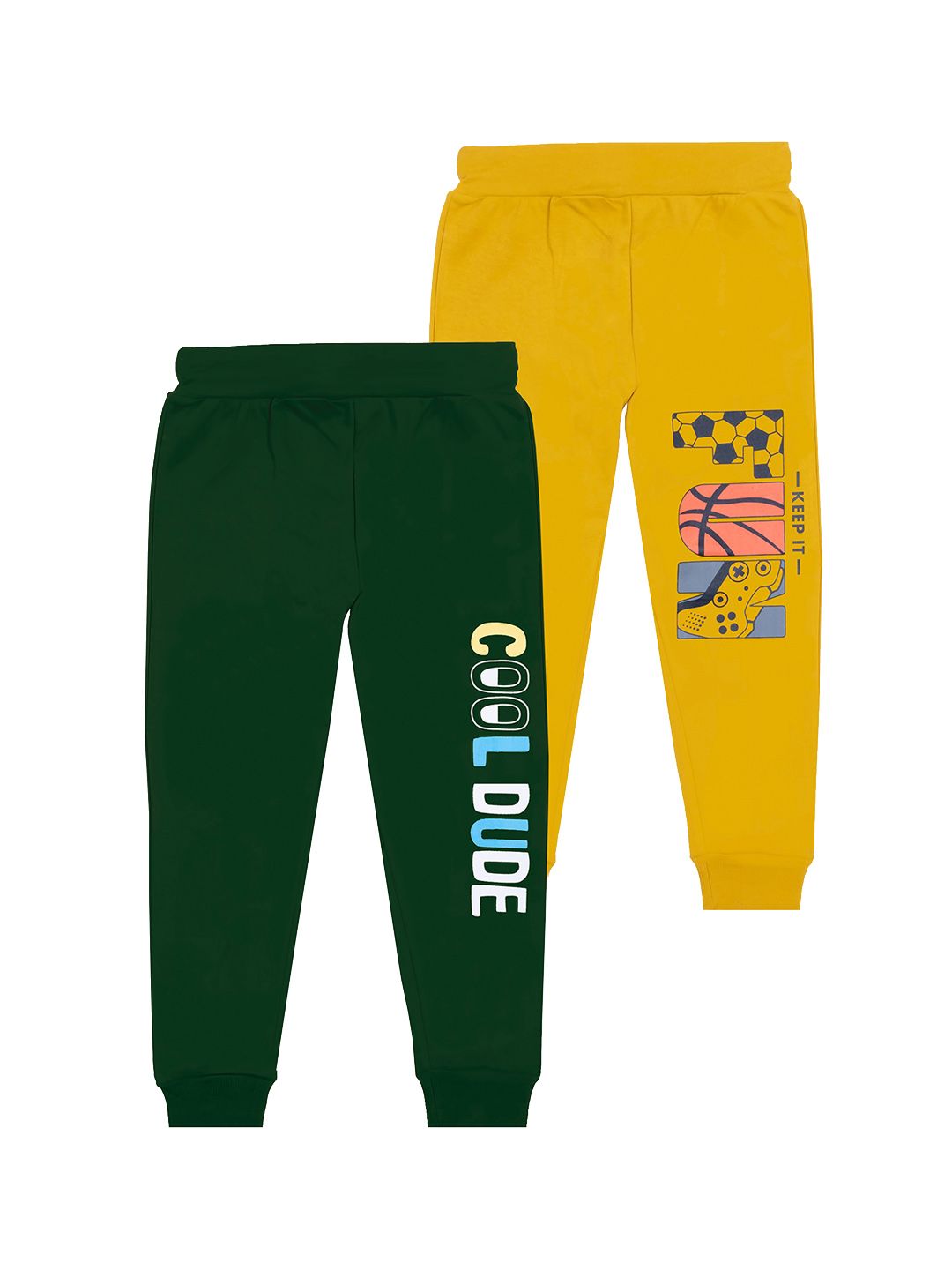 BAESD Boys Pack Of 2 Typography Printed Cotton Mid Rise Joggers-picture-15