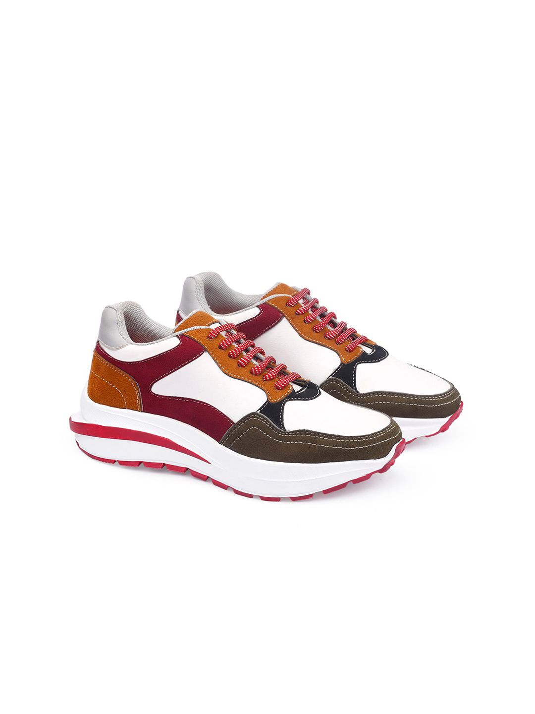 Bxxy Women Colourblocked Lace Up Sneakers-image-20