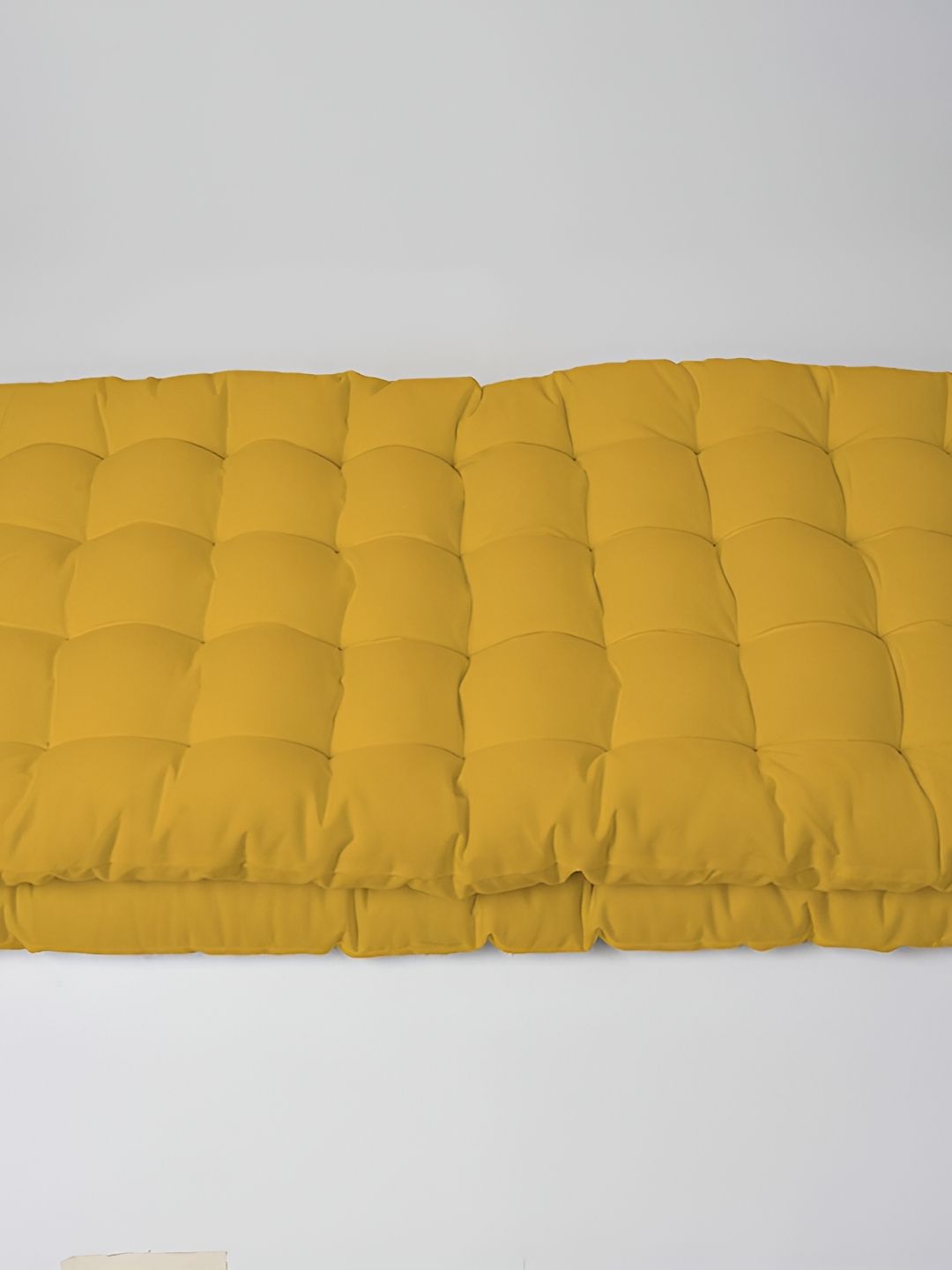 SKANDA FAB 2 Pieces Yellow Pure Cotton Floor Cushion-image-11