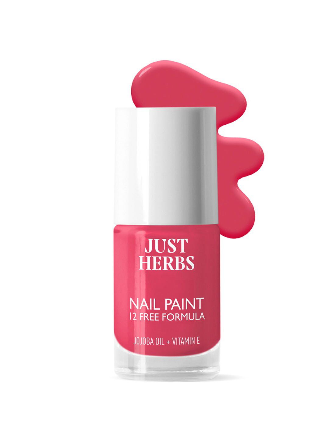 Just Herbs 12 Free Formula Nail Paint Enriched With Jojoba Oil-11ml-Peony Paradise-32-picture-32