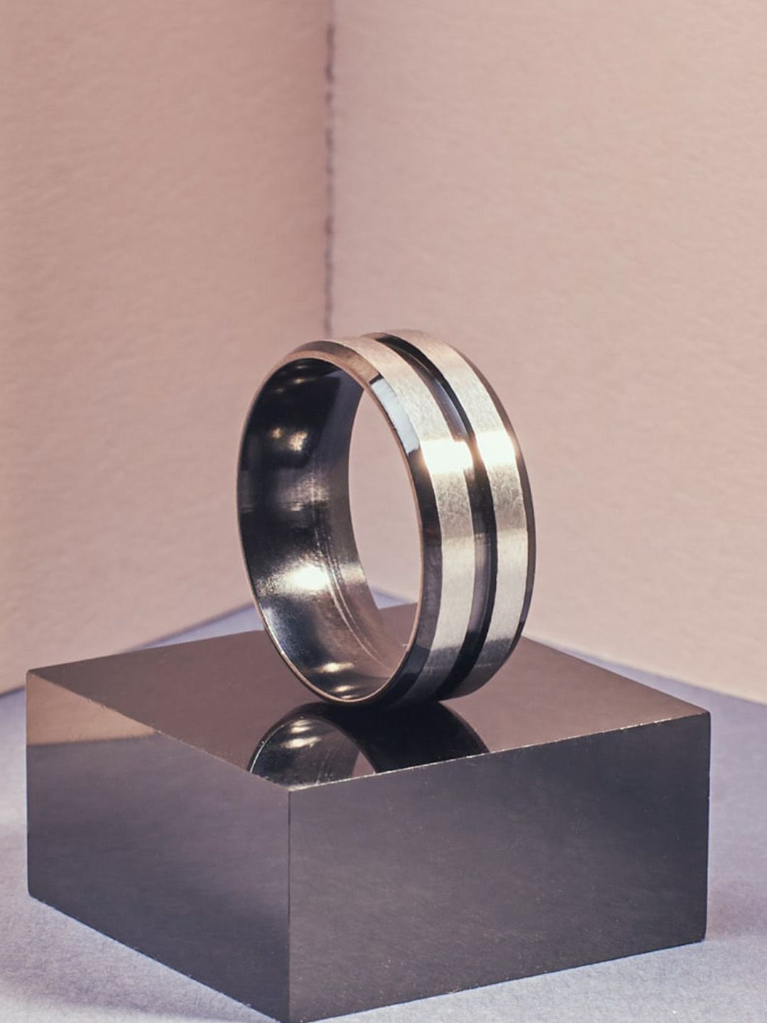 SALTY Men Stainless Steel Eclipse Band Ring-picture-12