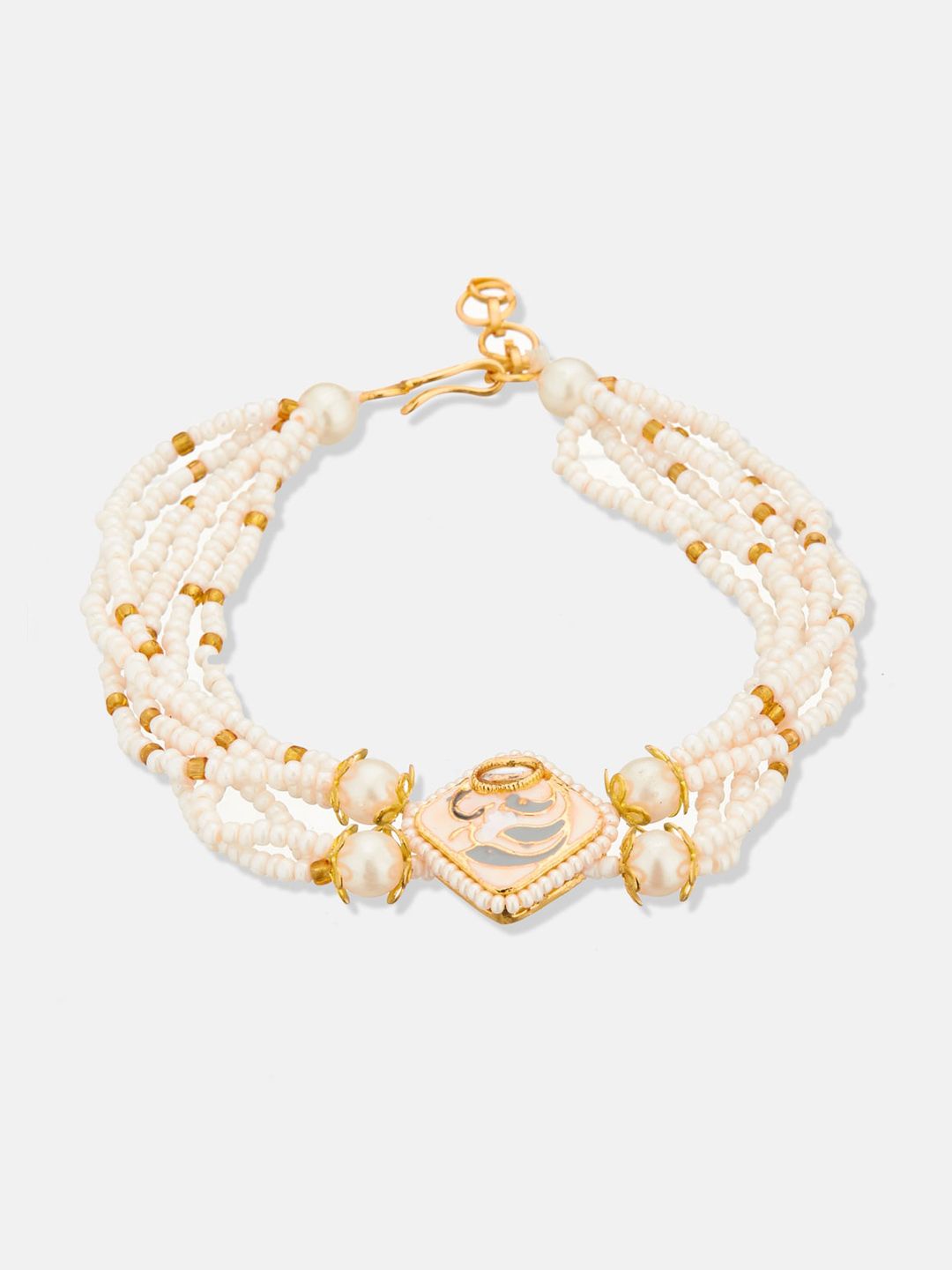 ATIBELLE Gold-Plated Kundan-Studded Jewellery Set