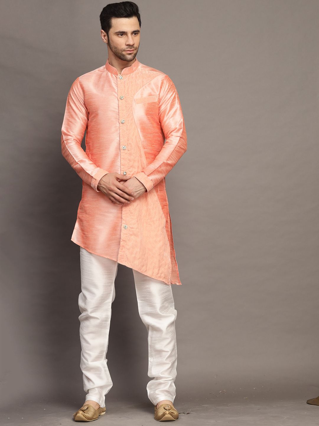 Utsav Fashion Mandarin Collar Long Sleeves Straight Kurta-picture-23