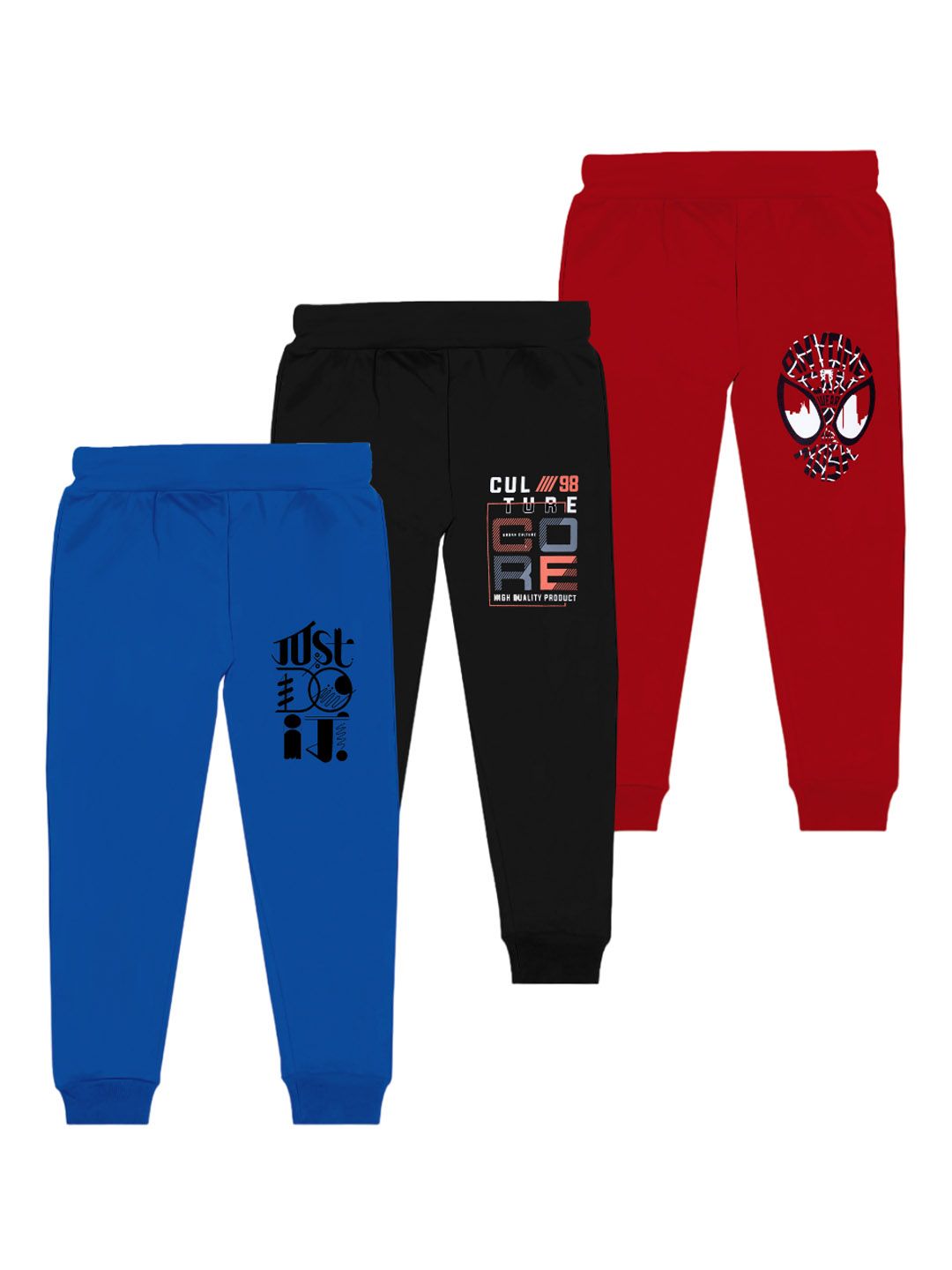 BAESD Boys Pack Of 3 Mid-Rise Typography Printed Cotton Joggers-picture-33