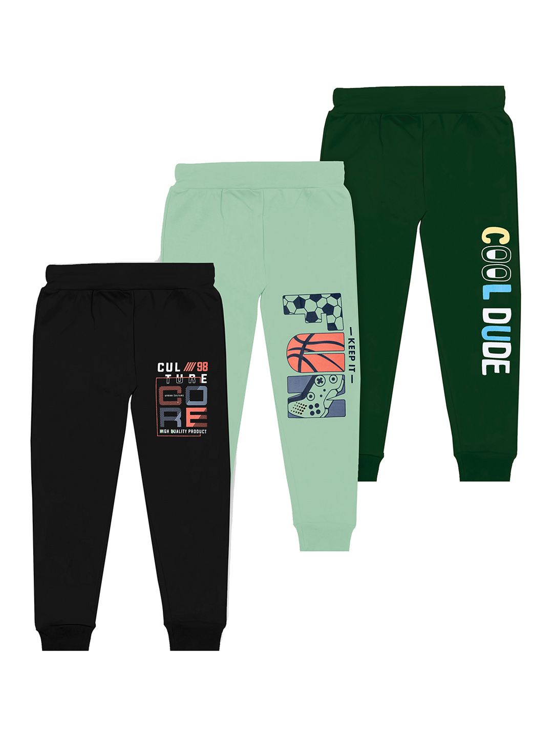 BAESD Boys Pack Of 3 Printed Mid Rise Joggers-picture-43