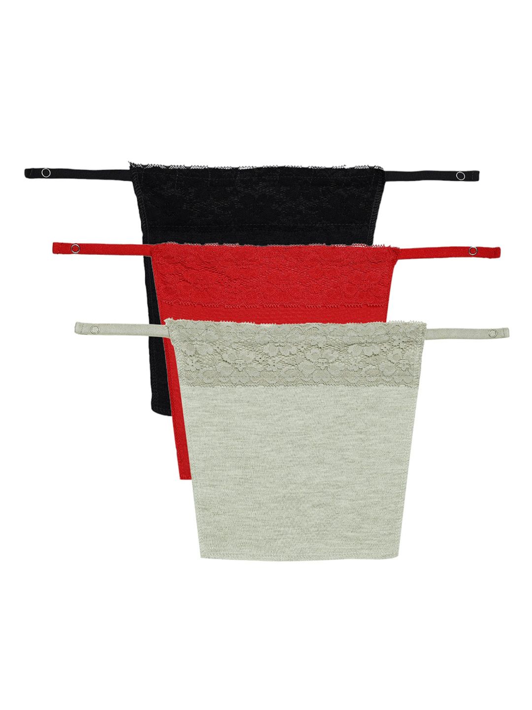 PLUMBURY Pack Of 3 Cleavage Cover Clip-On Mock Camisole-image-40