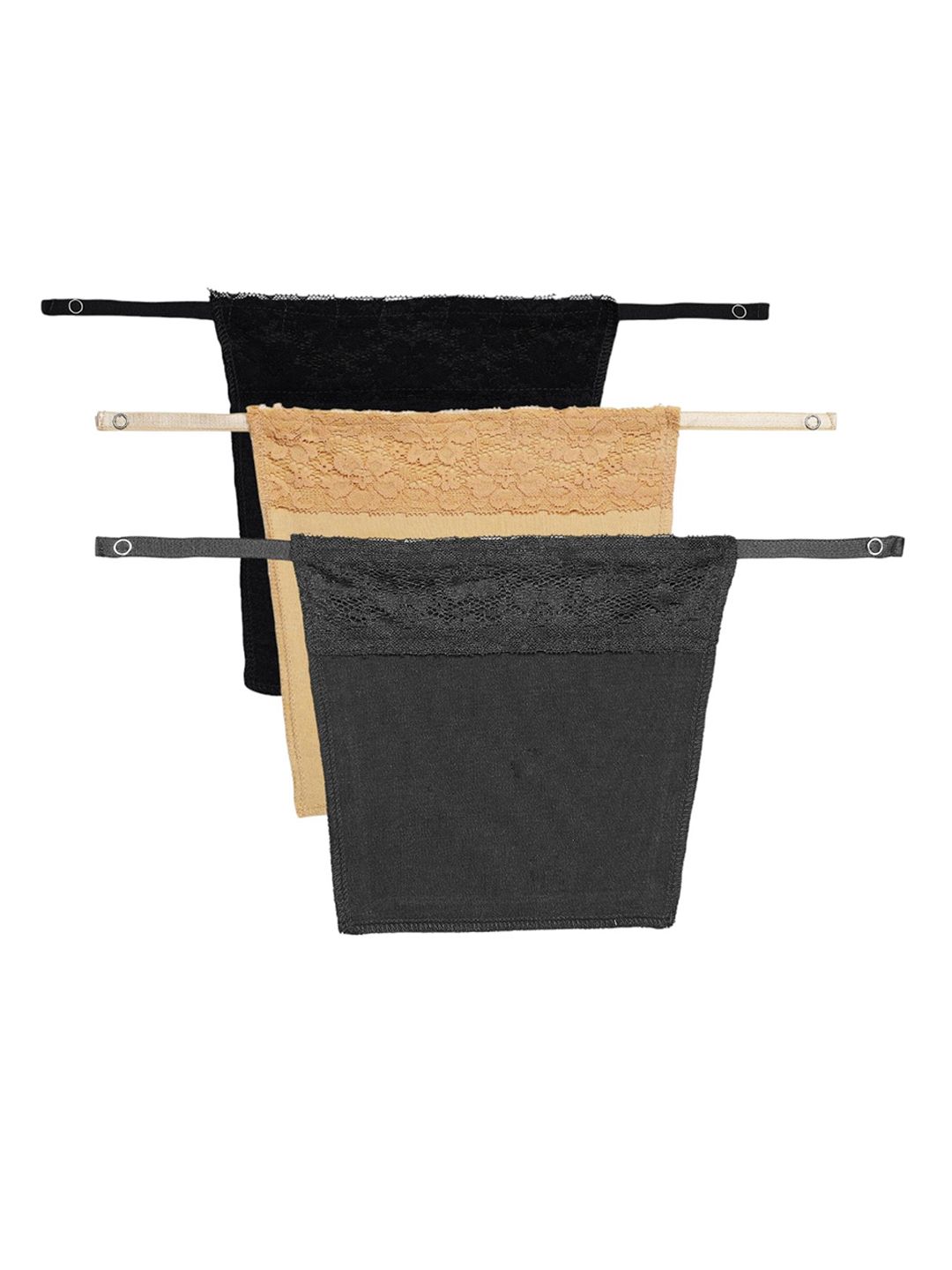 PLUMBURY Pack Of 3 Clip On Mock Camisoles