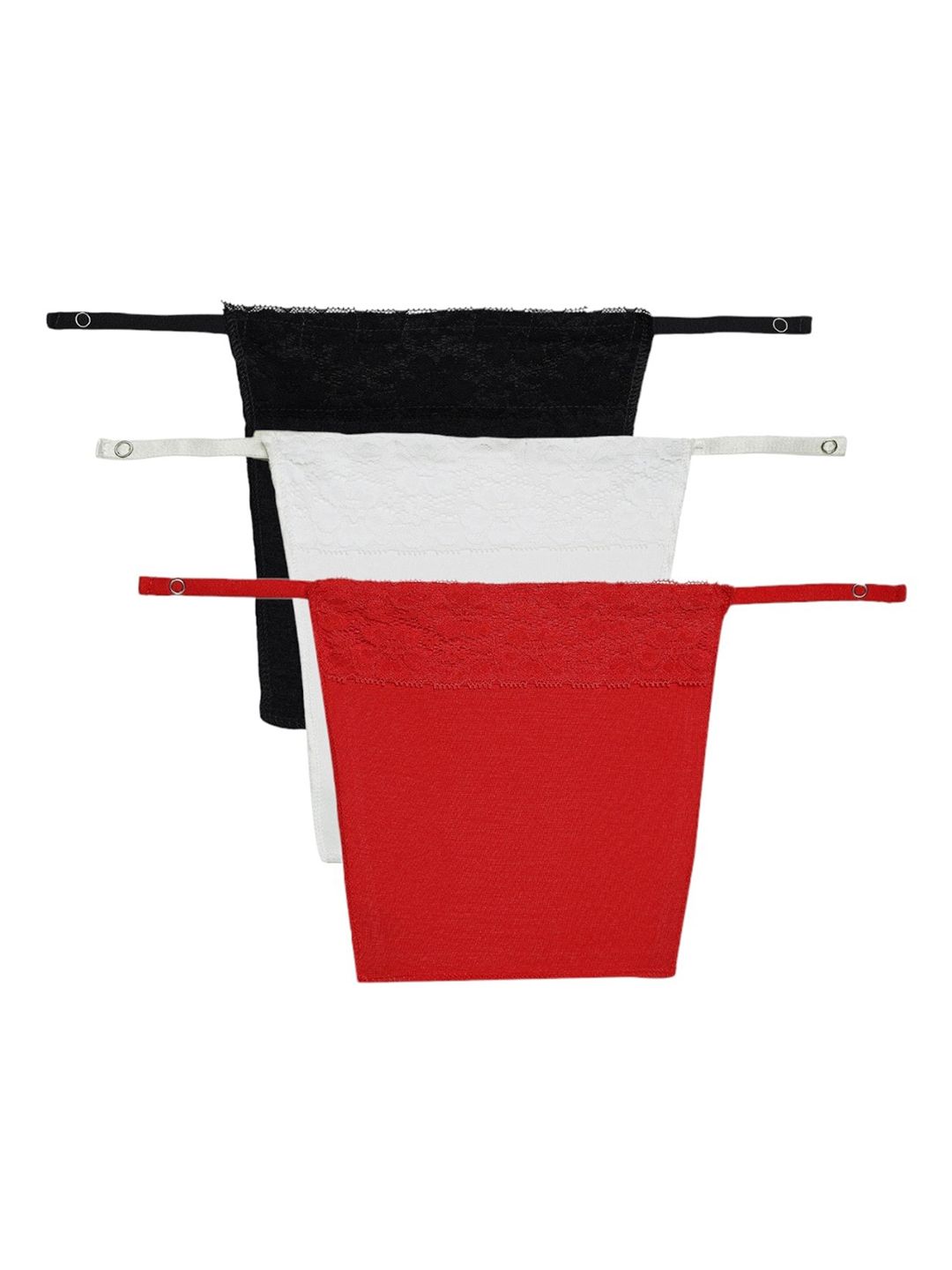 PLUMBURY Rose Pack Of 3 Cotton Camisole