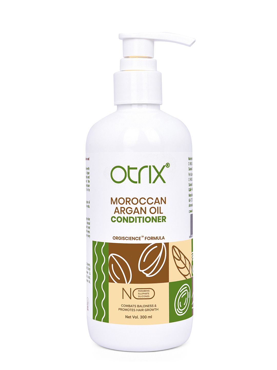 Otrix Organic Moroccan Argan Oil Conditioner with Jojoba Oil - 300 ml-image-19