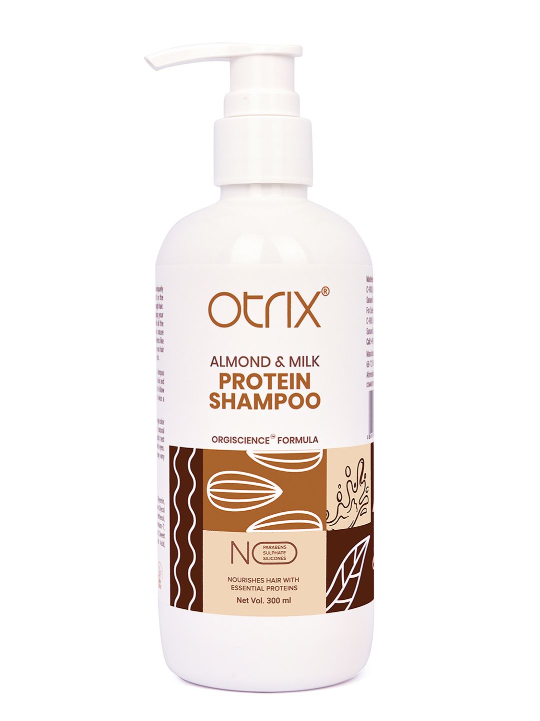 Otrix Almond & Milk Protein Nourishing Shampoo - 300ml-image-3