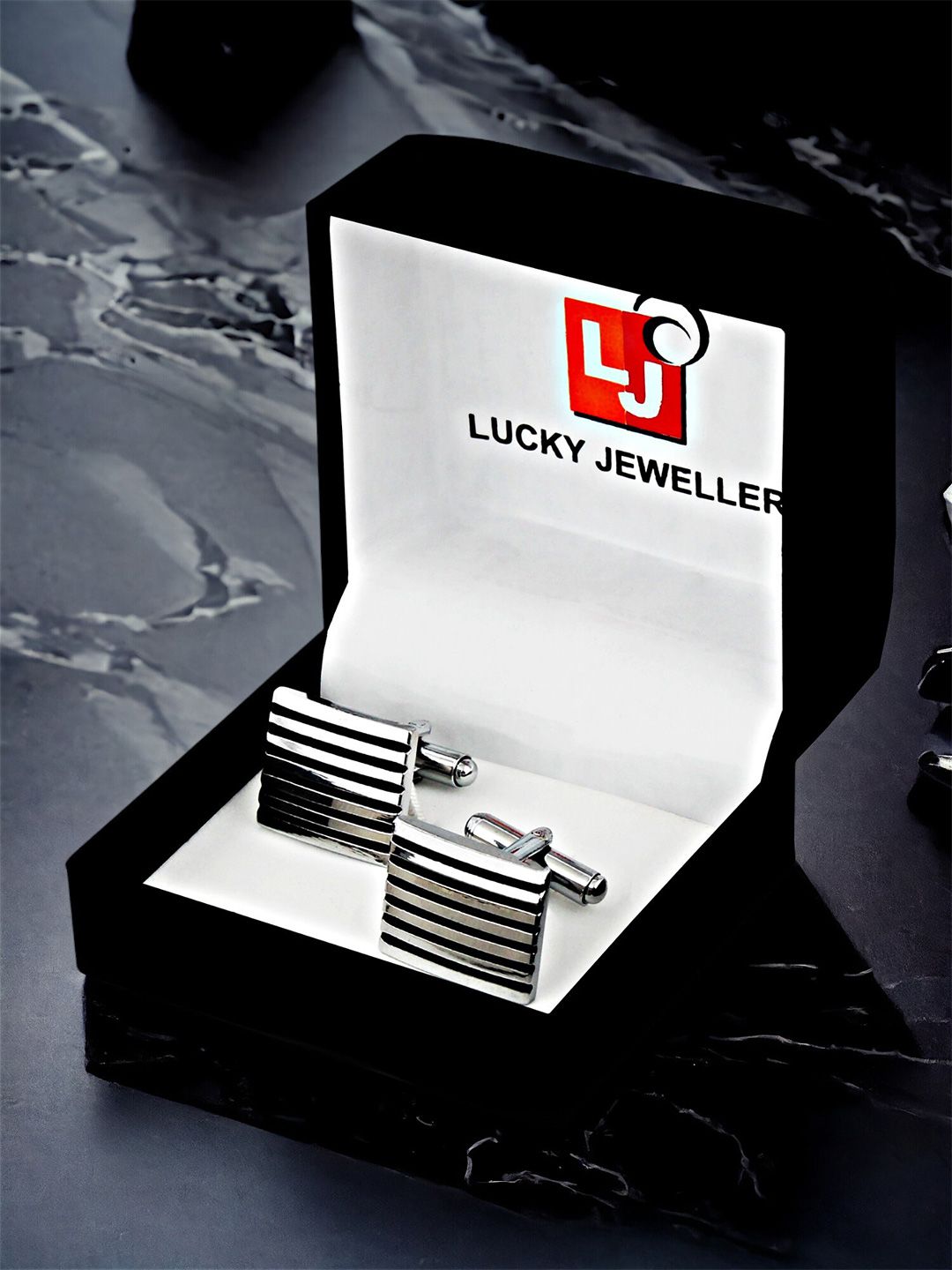 LUCKY JEWELLERY Silver PLated Formal Cuff Shirt Button, Blazer Cufflinks-picture-17