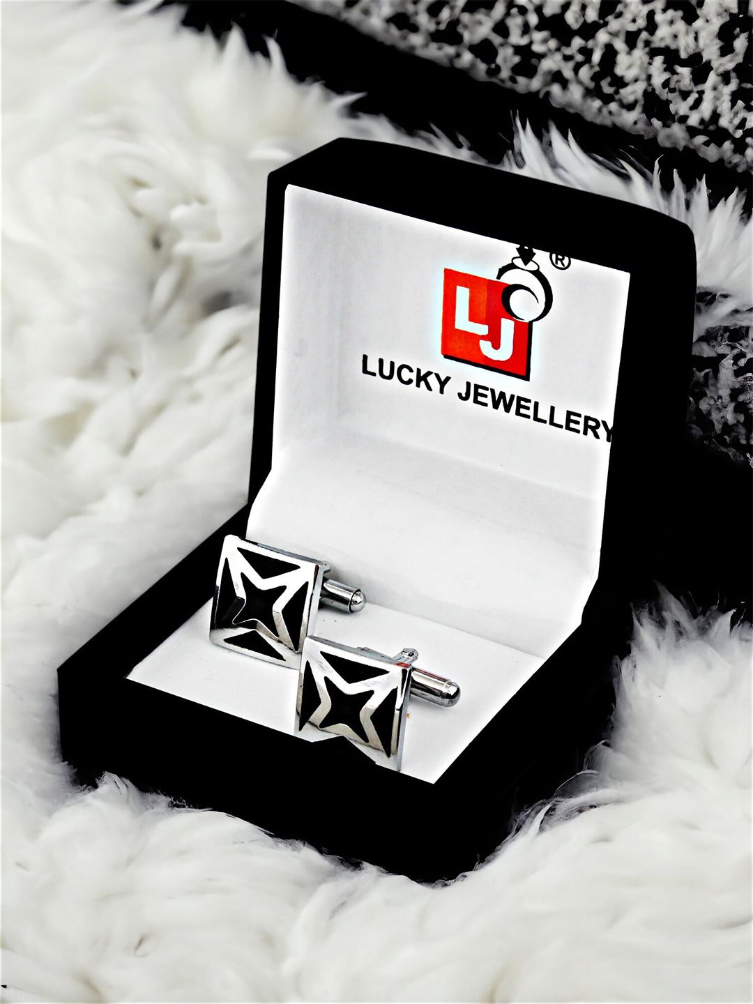 LUCKY JEWELLERY Silver Plated Formal Cuff Shirt Button, Blazer Cufflinks-picture-24