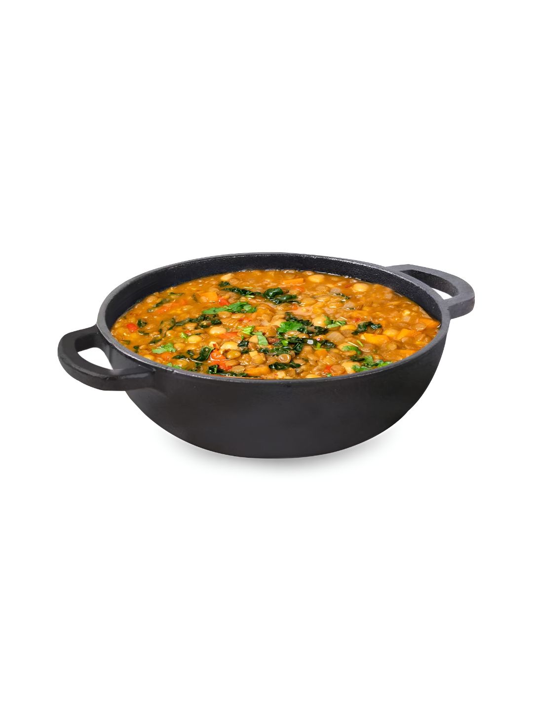 The Indus Valley Black Cast Iron Dishwasher Safe Kadhai or Wok-picture-13