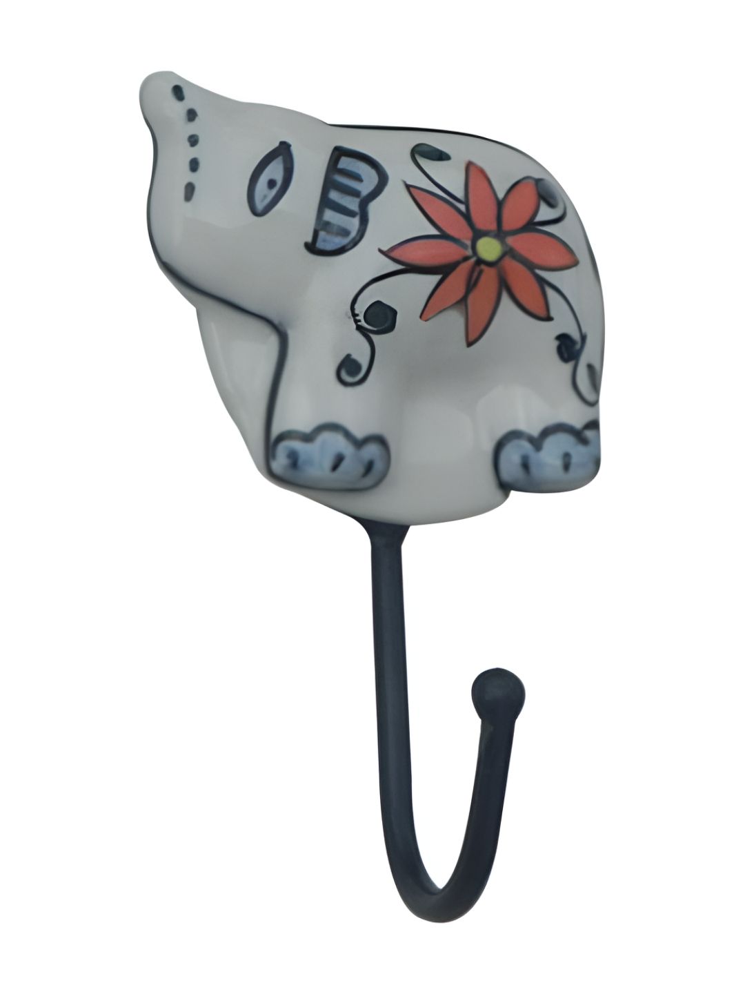 Indianshelf Grey Elephant Wall Hooks Key Holder-image-42