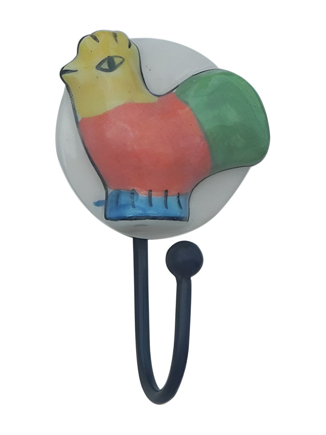 Indianshelf Black Cock Wall Hooks Key Holder-picture-8