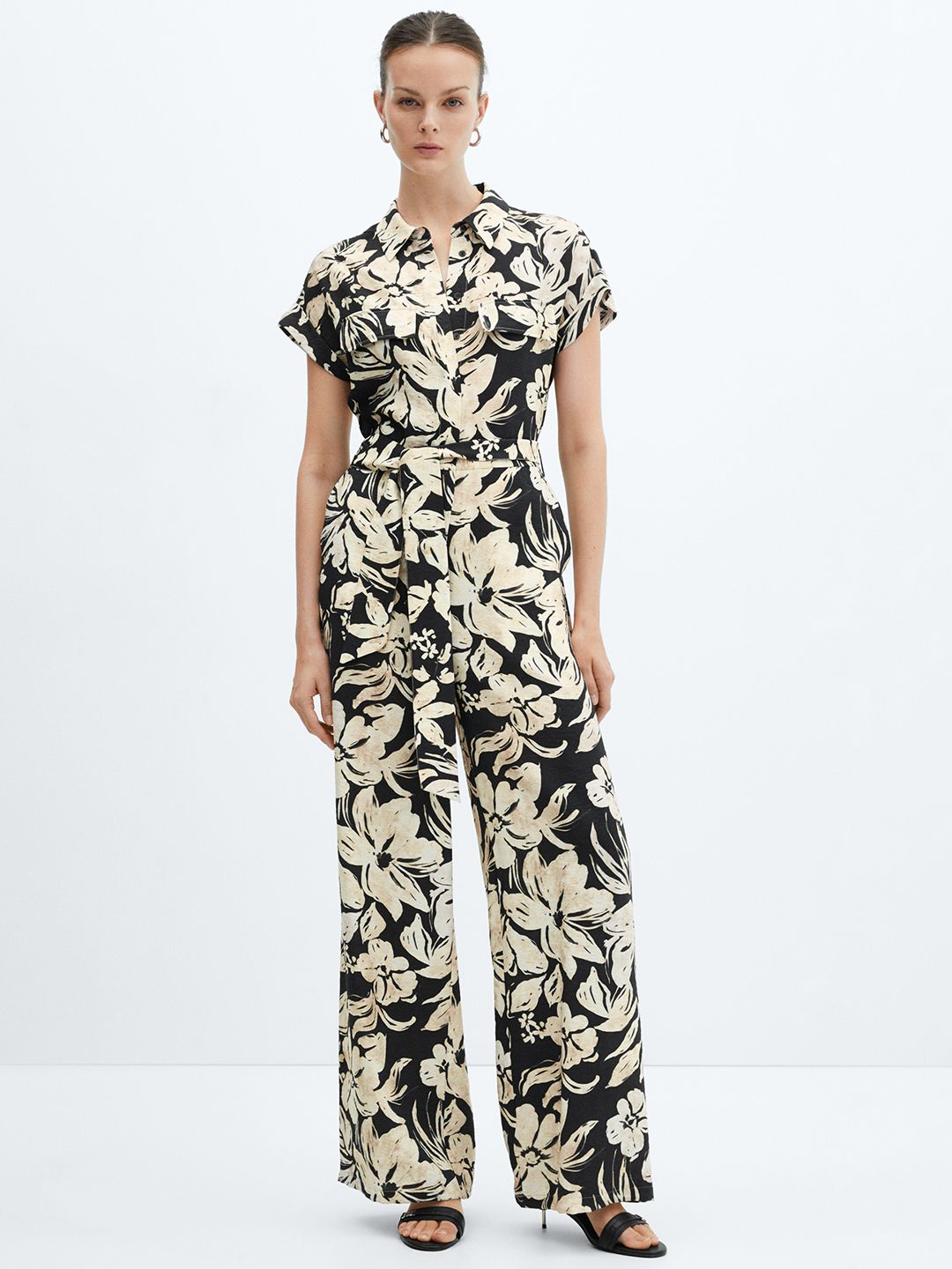 MANGO Floral Printed Basic Jumpsuit-picture-27