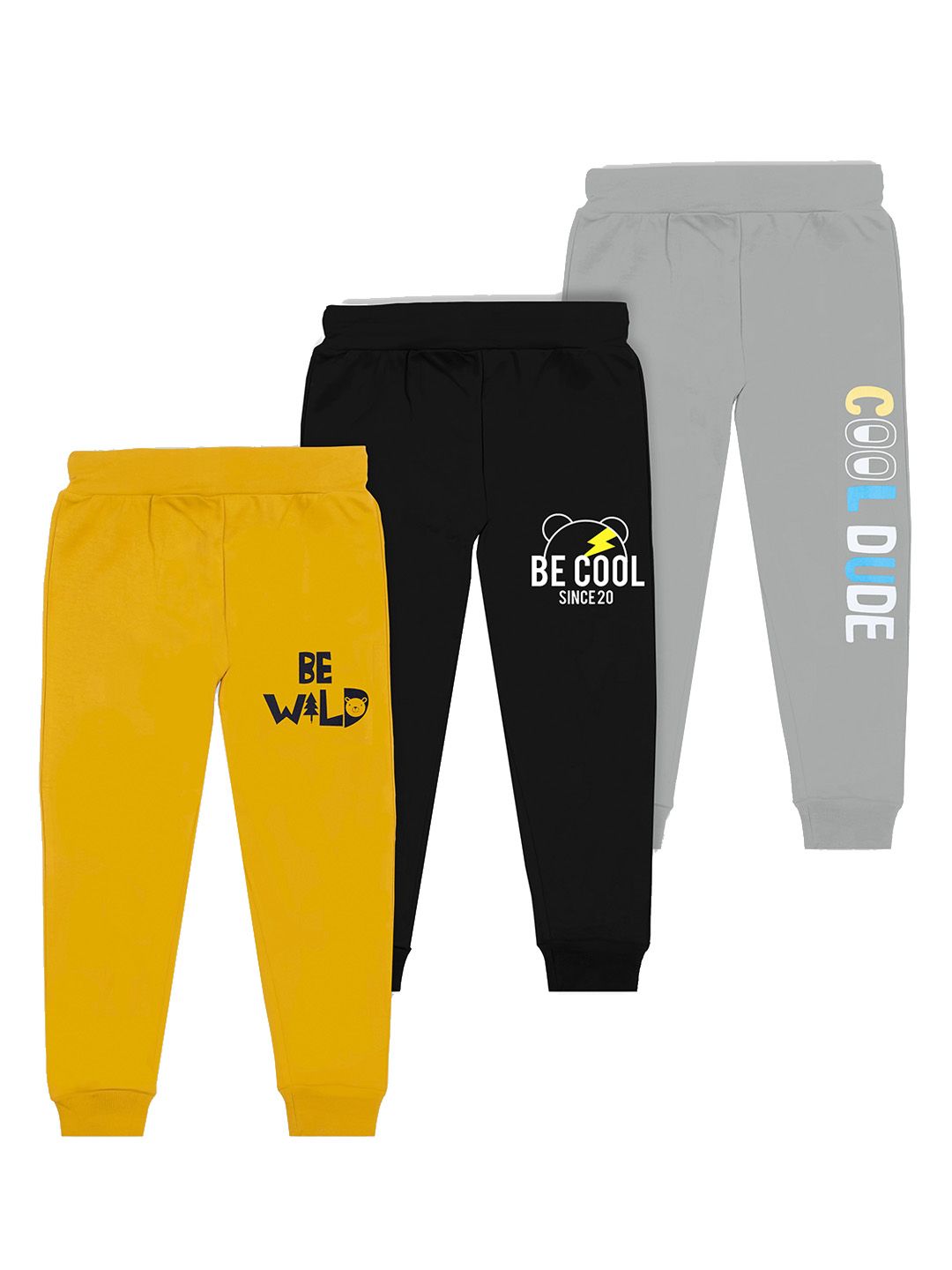 BAESD Boys Pack Of 3 Printed Joggers-image-49