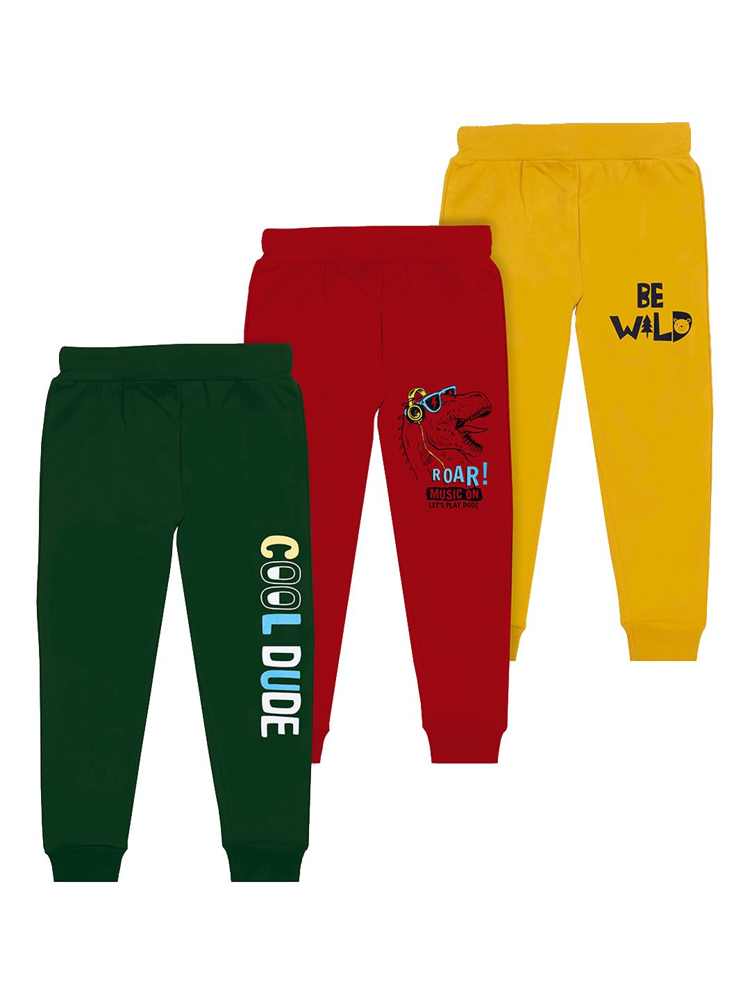 BAESD Boys Pack Of 3 Printed Regular Fit Joggers-image-44