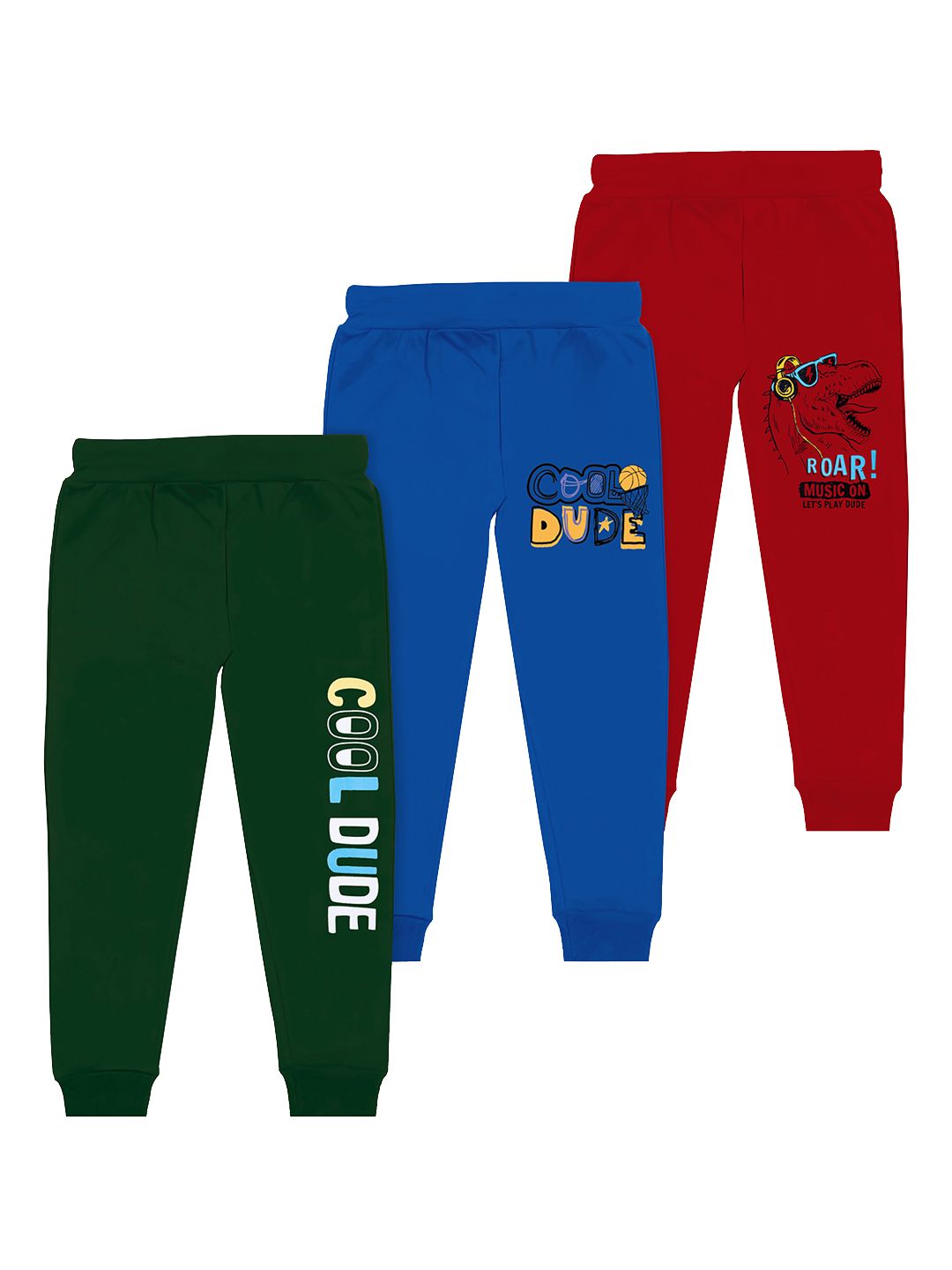 BAESD Boys Pack Of 3 Printed Regular Fit Joggers-image-25