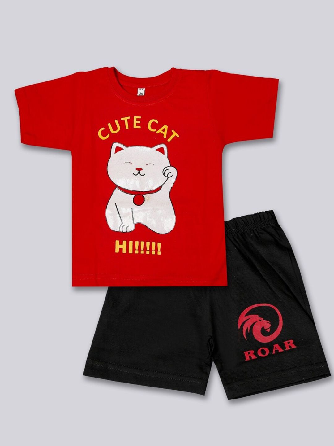 BAESD Boys Printed Pure Cotton T-shirt with Shorts-picture-35