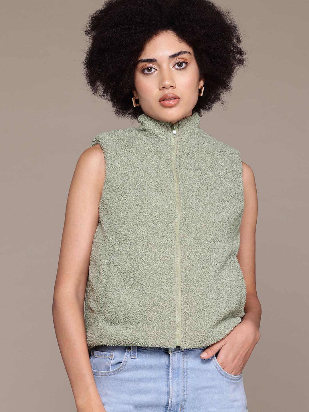The Roadster Lifestyle Co. Women Sherpa Tailored Jacket
