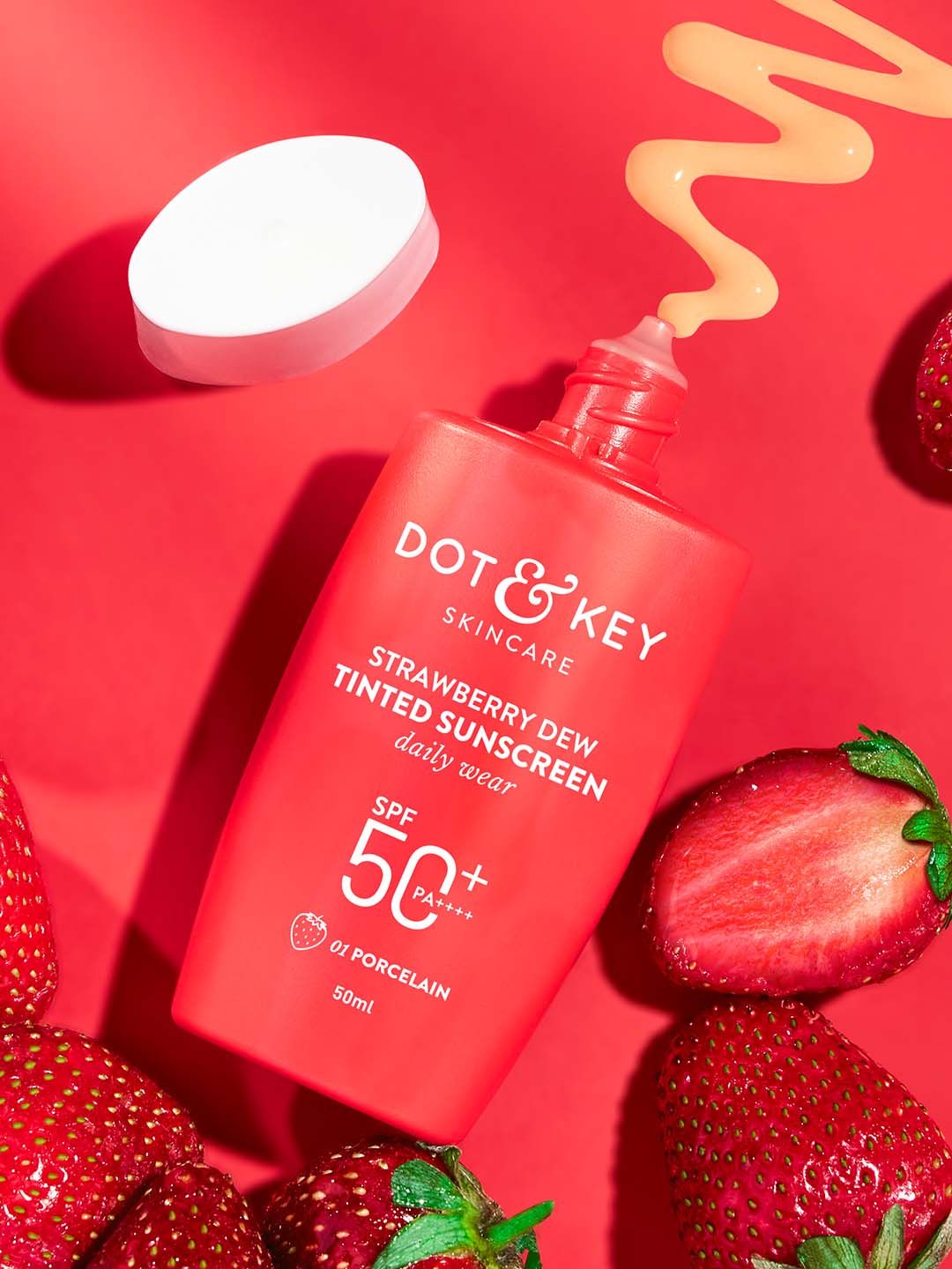 DOT & KEY Strawberry Dew Tinted Sunscreen SPF 50+ PA++++ - 50 ml