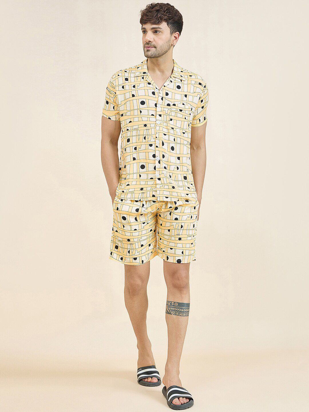 Sweet Dreams Geometric Printed Night suit-picture-29
