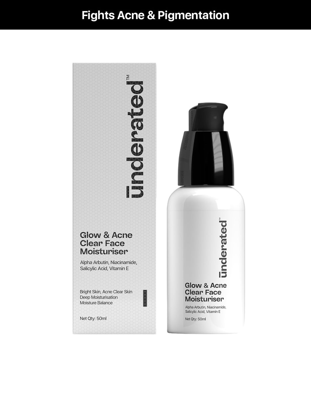 Underated Glow & Acne Clear Face Moisturizer With Niacinamide - 50ml-image-49