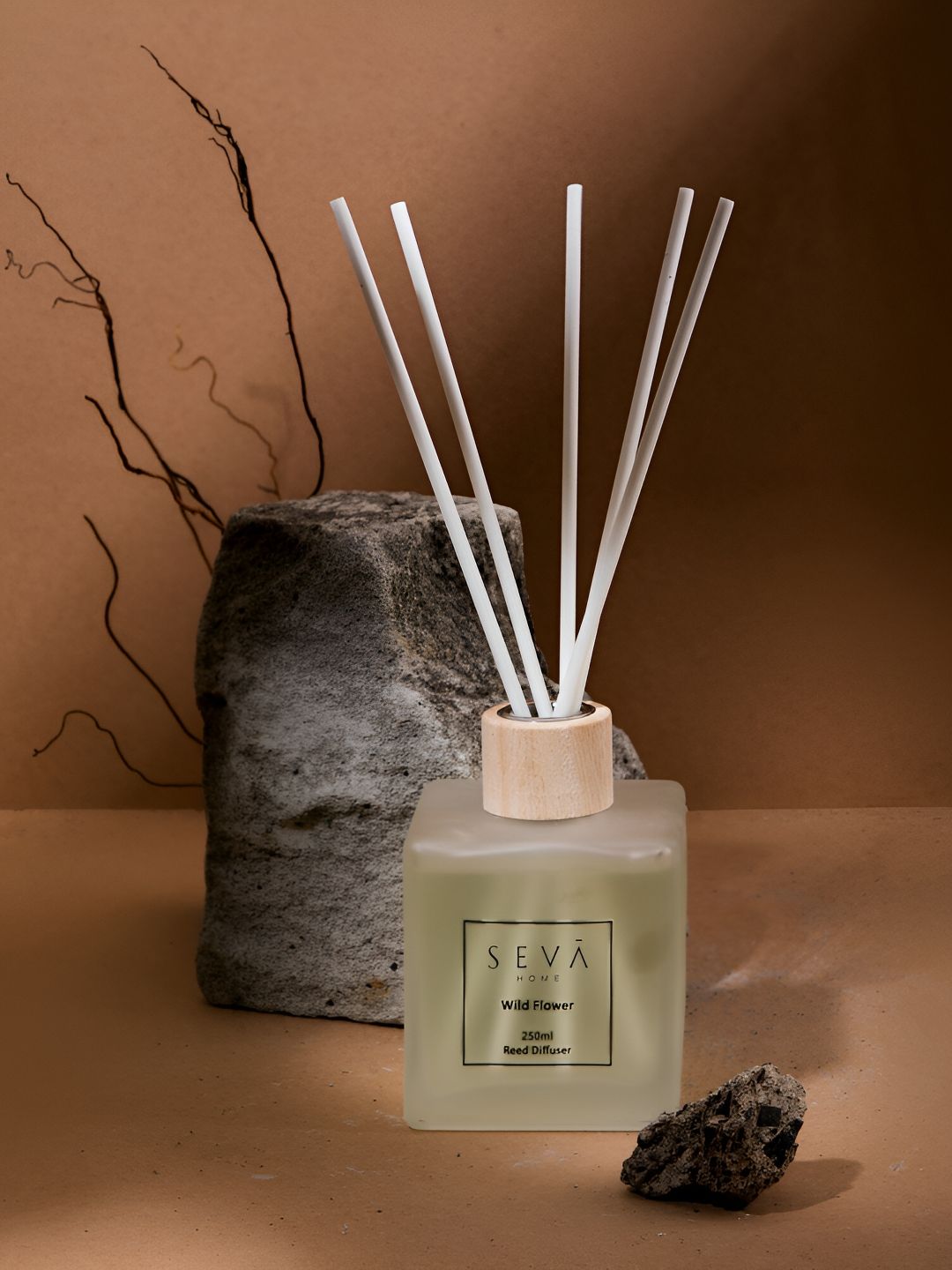 Seva Home Transparent & White Reed Diffuser Wild Flower - 250 ml-picture-41