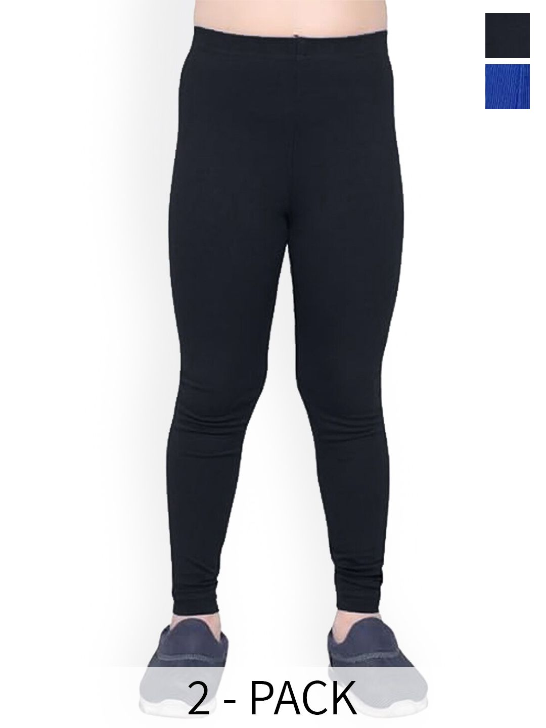 FRENCH KLEIDER Girls Pack Of 2 Ankle Length Slip-On Leggings-picture-47