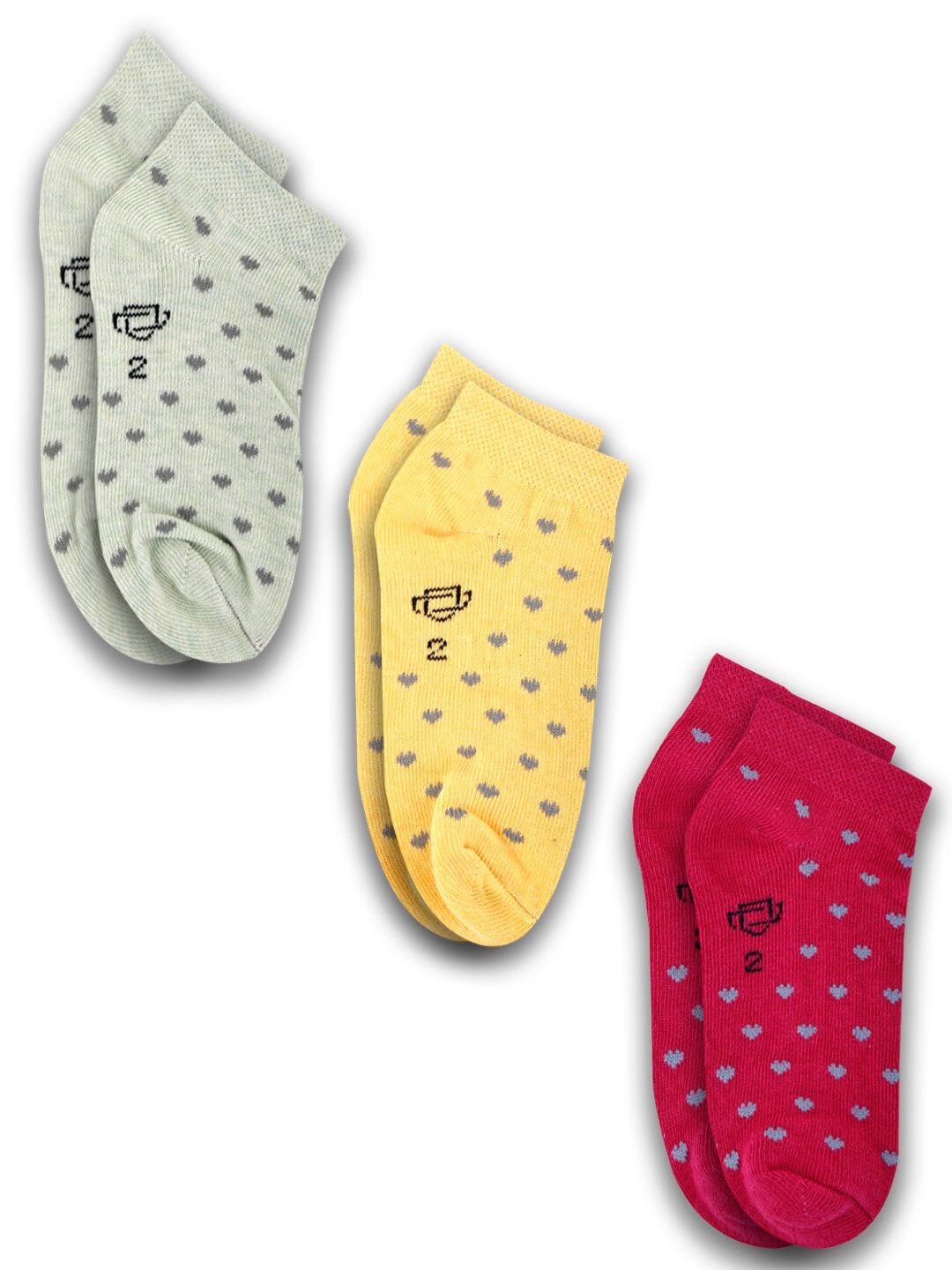 Dollar Socks Pack Of 3 Kids Shoe Liner Socks-picture-30