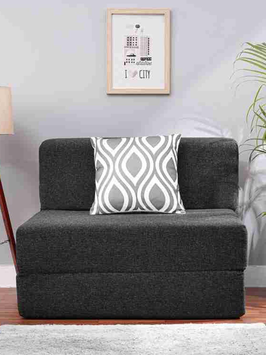 Solis Primus Comfort for all Grey Leatherette Inflatable Sofa and Bed