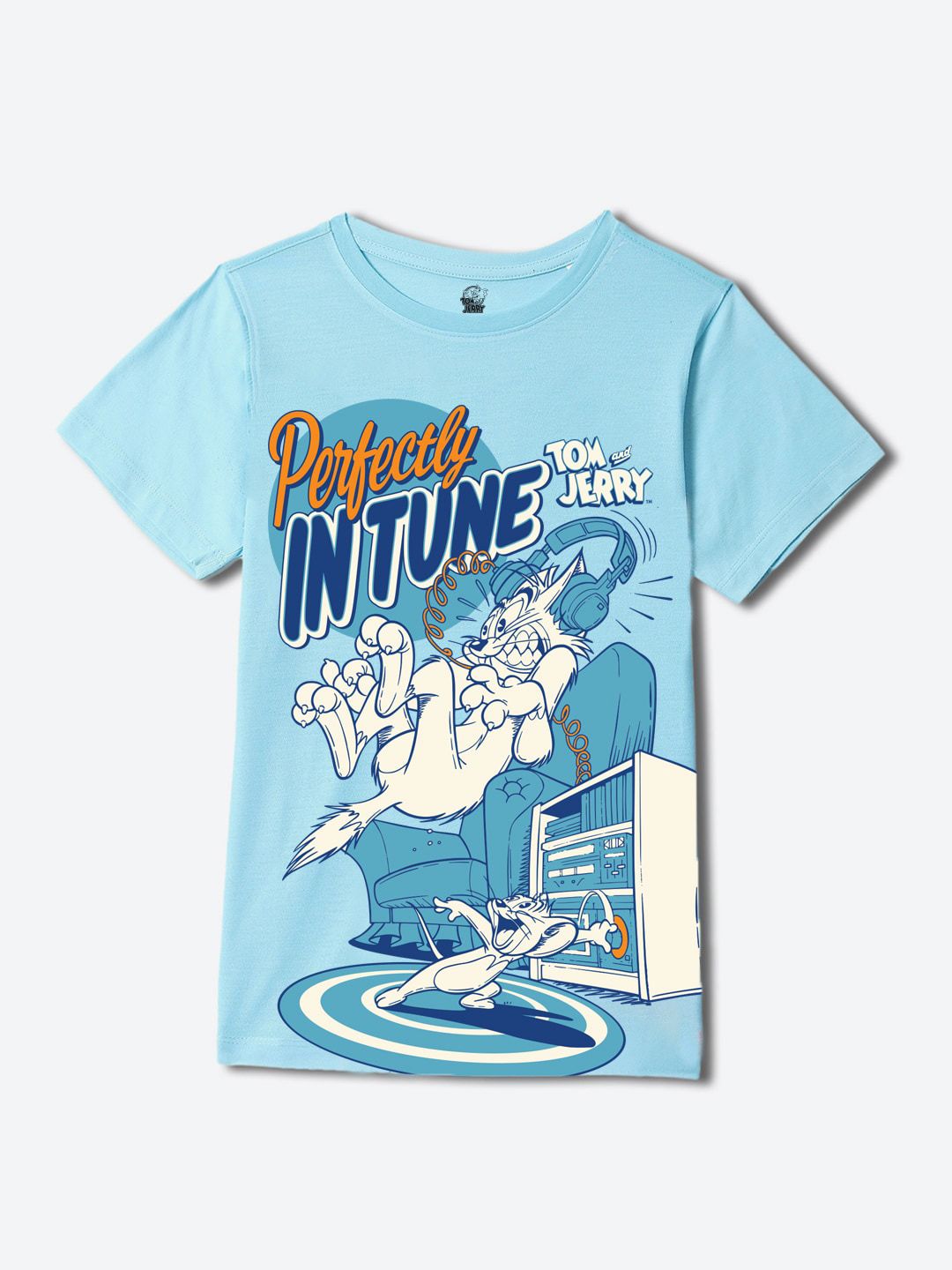 YK Warner Bros Boys Printed Raw Edge T-shirt-picture-32