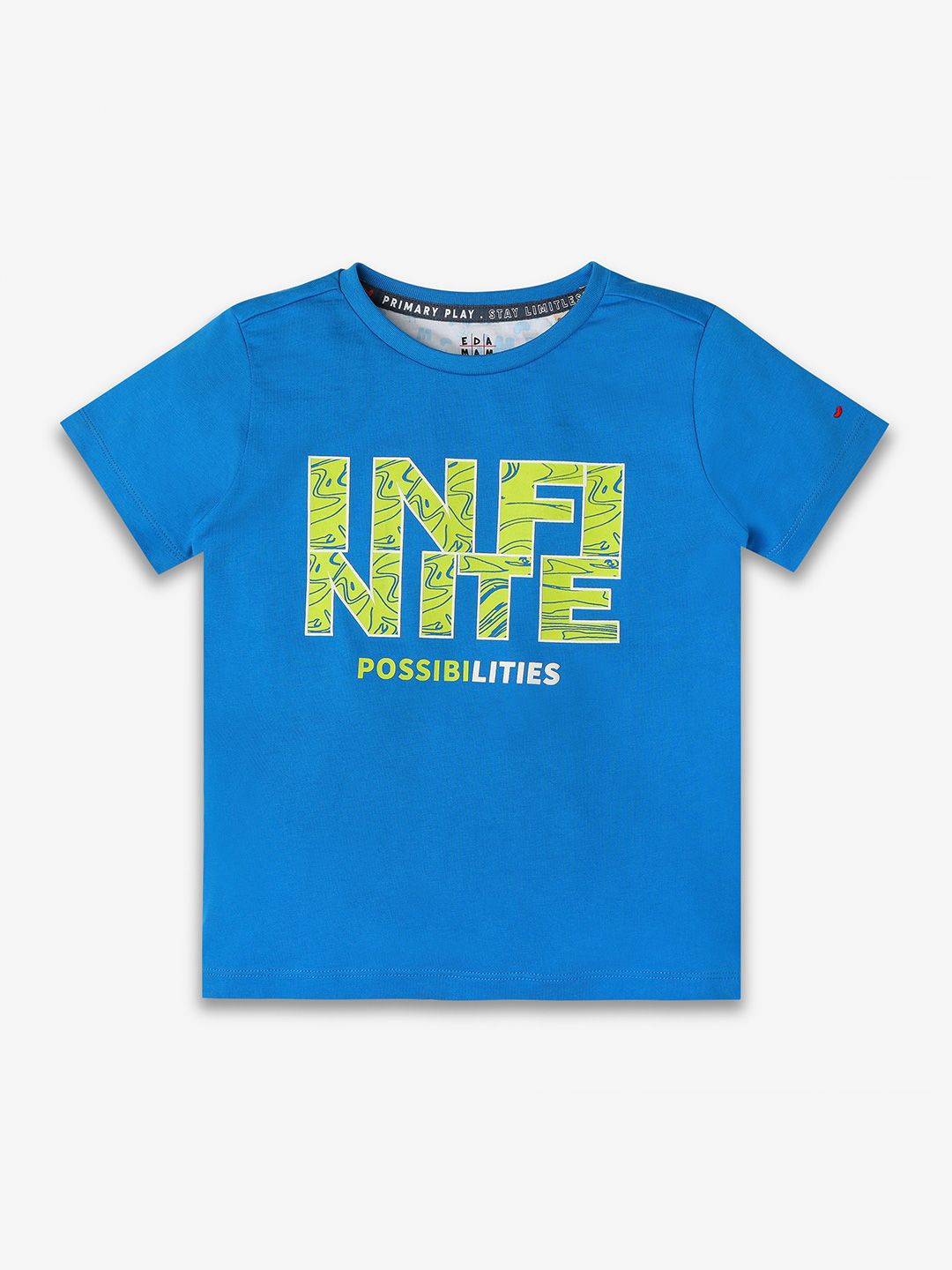 Ed-a-Mamma Boys Typography Printed Bio Finish Applique T-shirt-picture-25