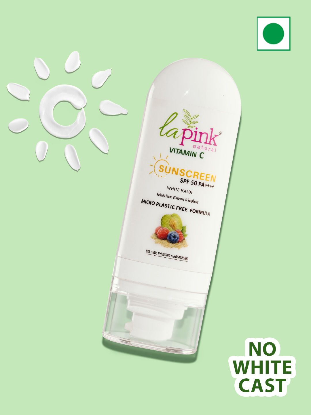 La Pink Vitamin C SPF 50 PA ++++ Sunscreen with Hyaluronic Acid & Niacinamide - 50g-image-46