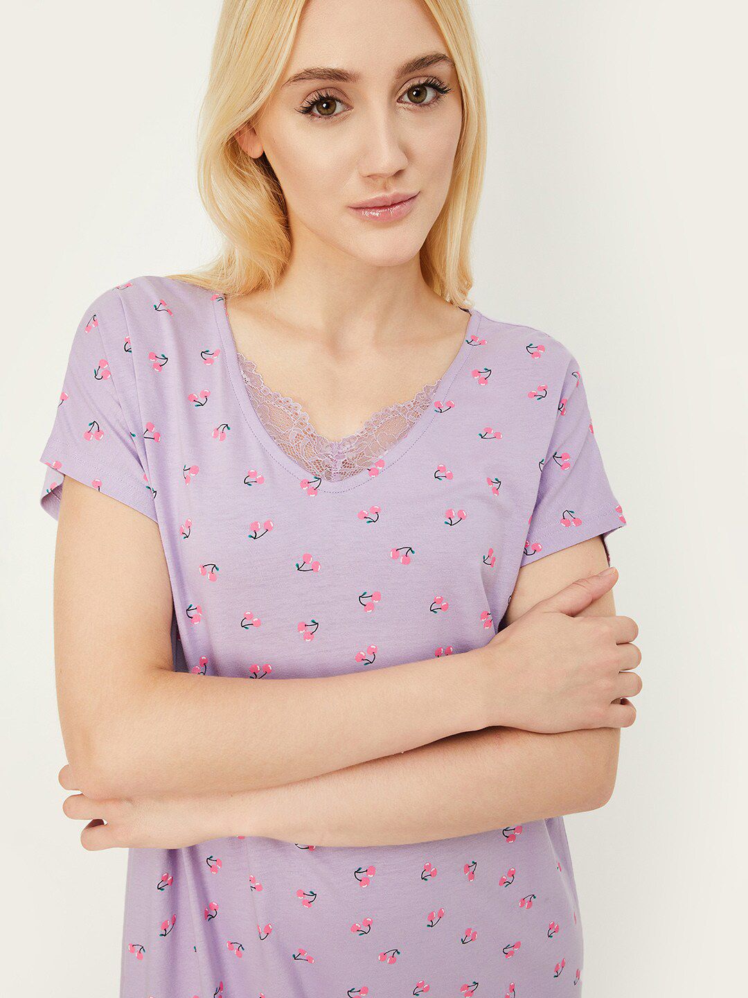 max Printed Pure Cotton T-Shirt Nightdress-image-48