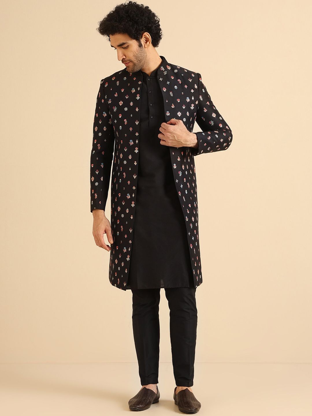 KISAH Embroidered Sherwani Set-picture-58
