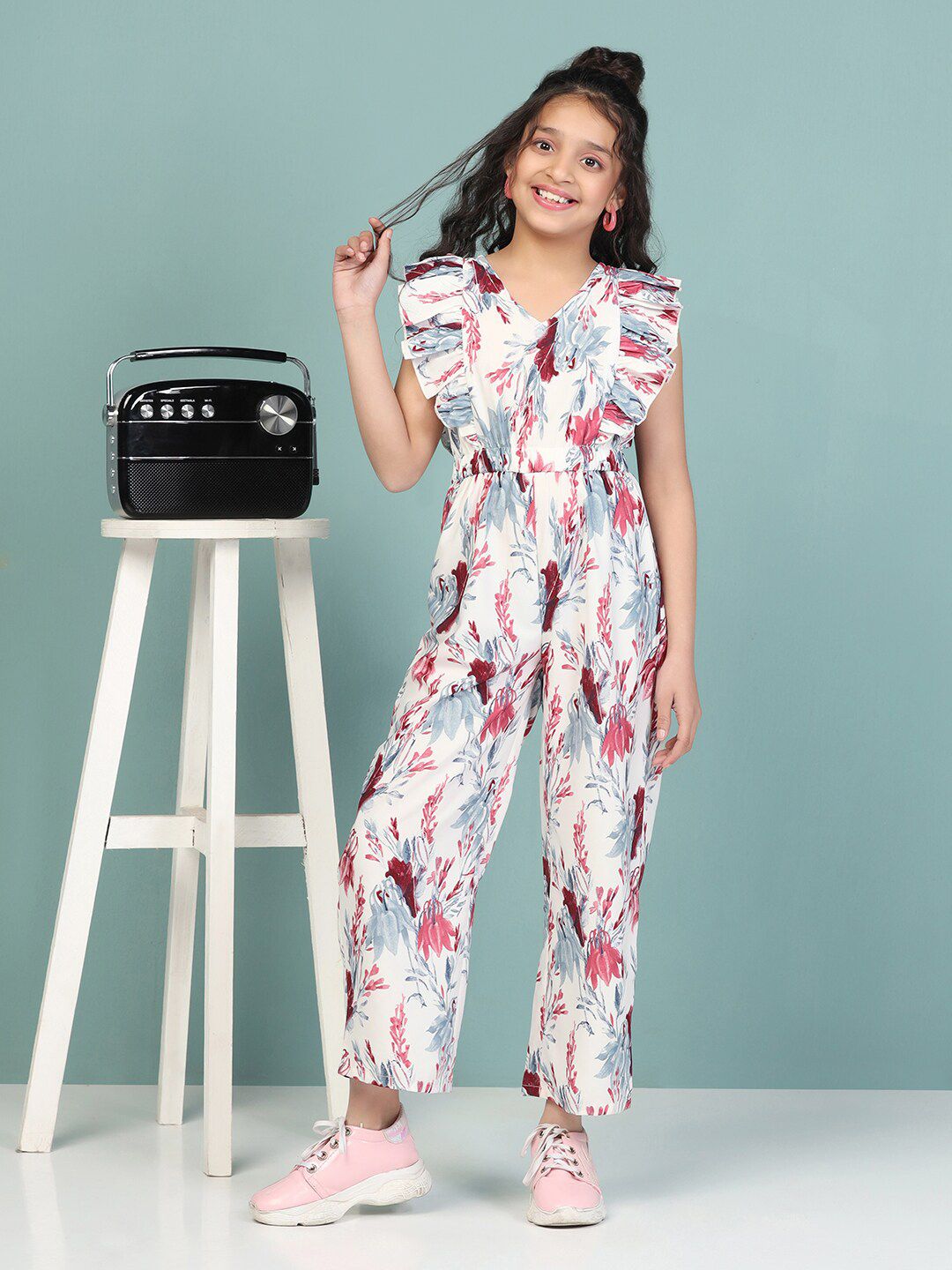 BAESD Girls Printed Basic Jumpsuit-image-34