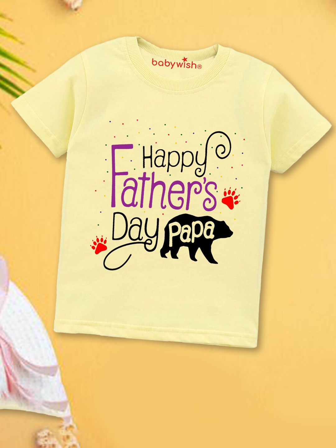 Babywish Kids Typography Printed Applique T-shirt-picture-20