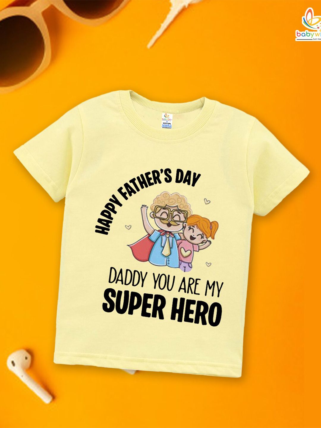 Babywish Kids Typography Printed Applique T-shirt-picture-54