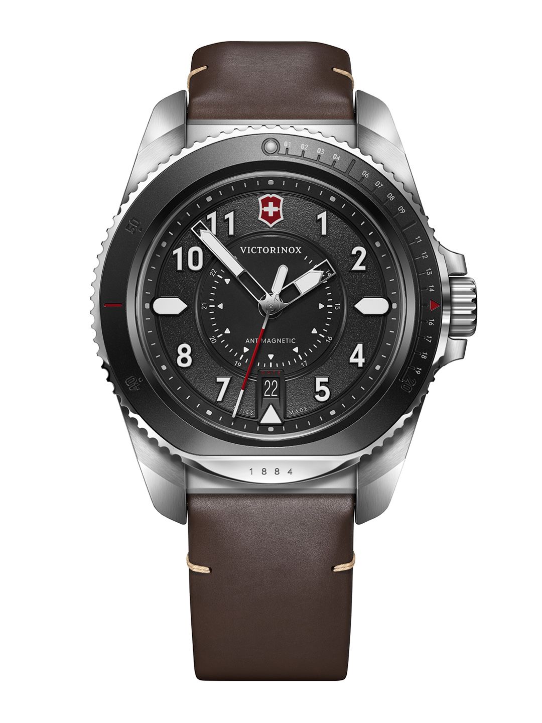 Victorinox Men Stainless Steel Dial & Leather Straps Analogue Watch 241976.1-image-43