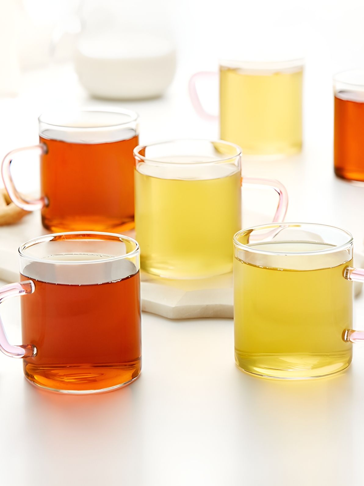 BOROSIL Transparent 6 Pieces Borosilicate Glass Matte Mugs 190 ml-picture-13