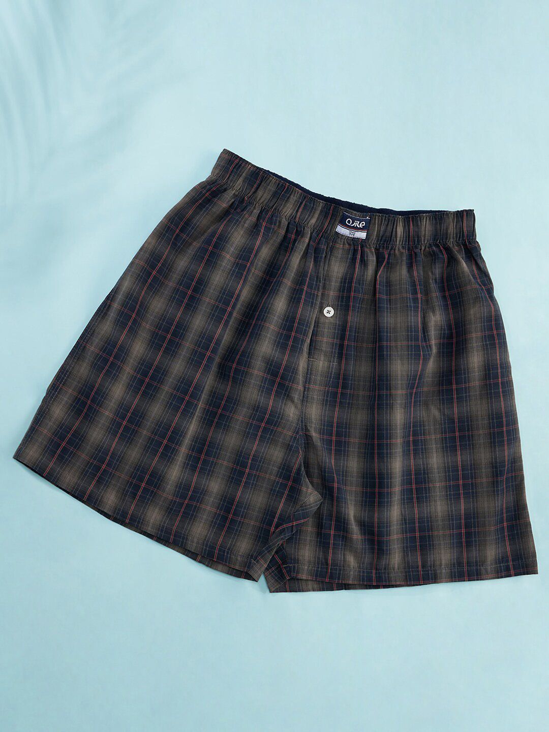 Ajile by Pantaloons Anti-roll Checked Pure Cotton Boxers-picture-35
