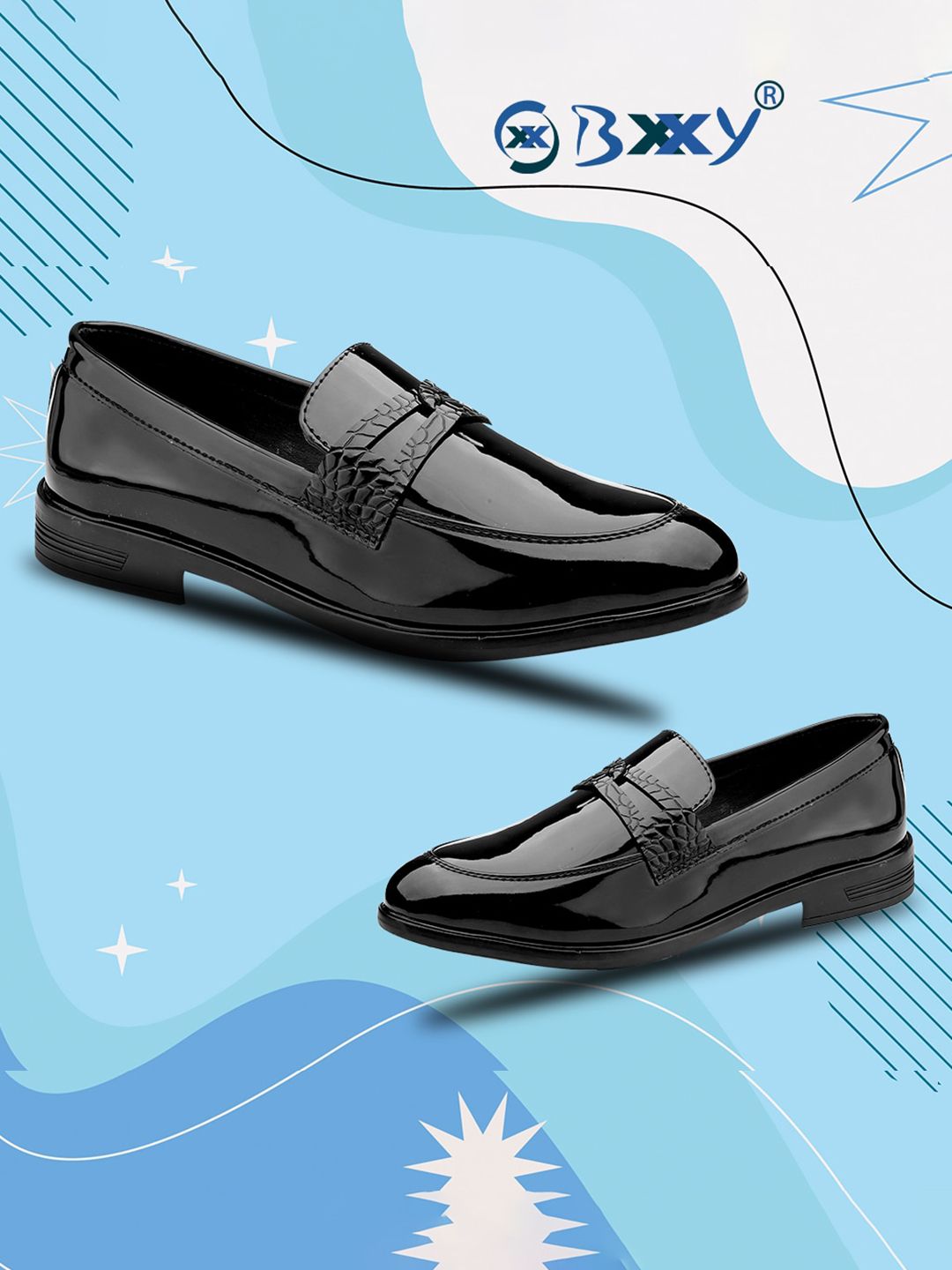 Bxxy Men Textured Round Toe Loafers-image-19