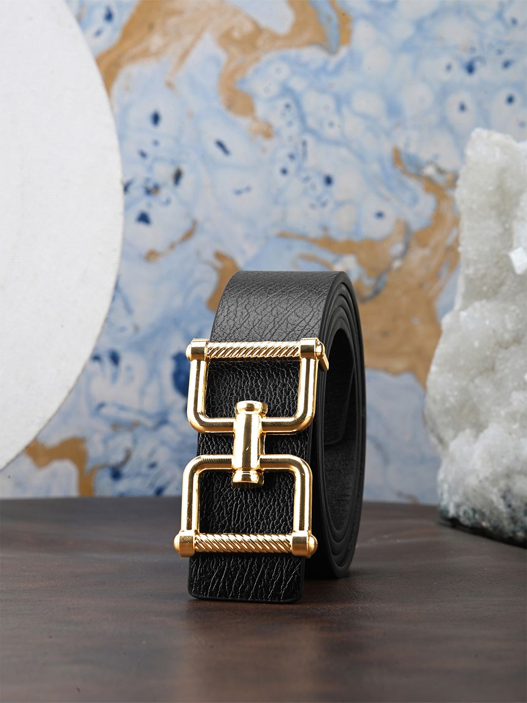 BuckleUp Men Textured Casual Belt-picture-27
