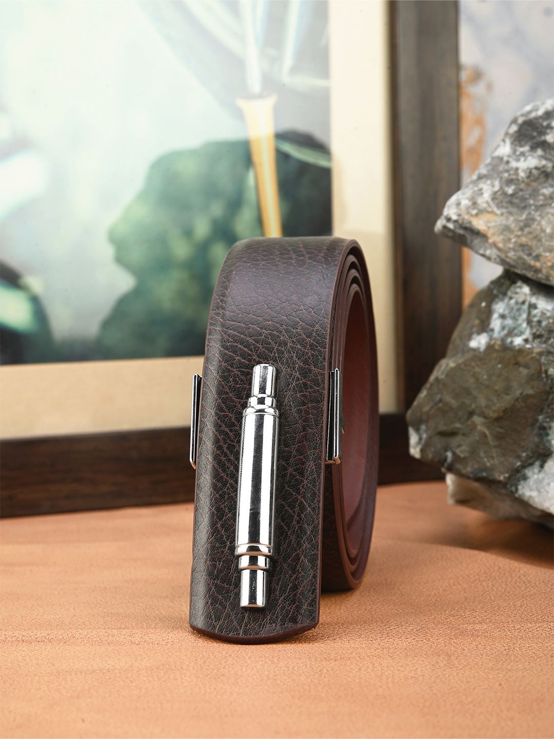 BuckleUp Men Textured Formal Belt-picture-24