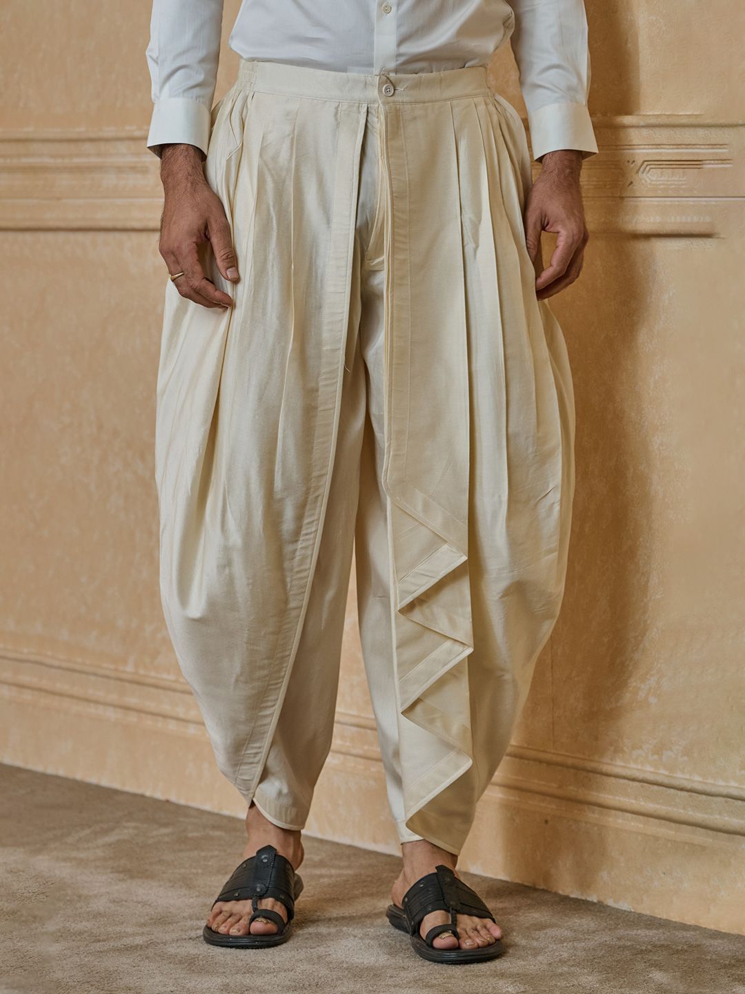 Tasva Men Mid-Rise Dhoti Pant-picture-48