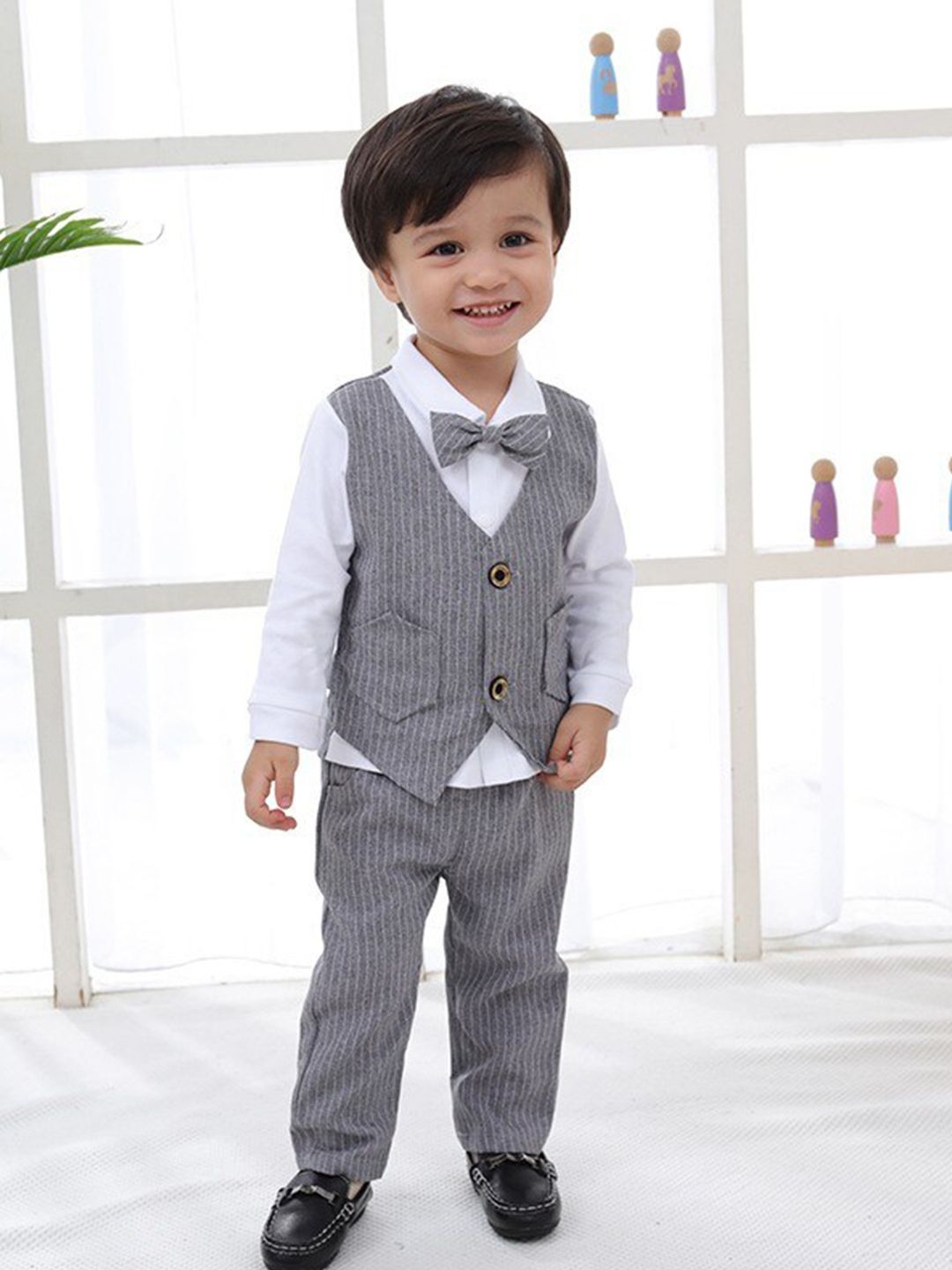 StyleCast x Revolte Boys Striped Cotton 3 Piece Suit-picture-34